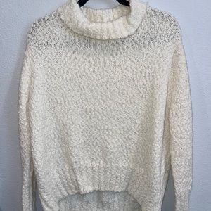 White Turtleneck Sweater - Size S